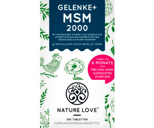 Nature Love Gelenke+ MSM 2000 Tabletten (365 Stk.)