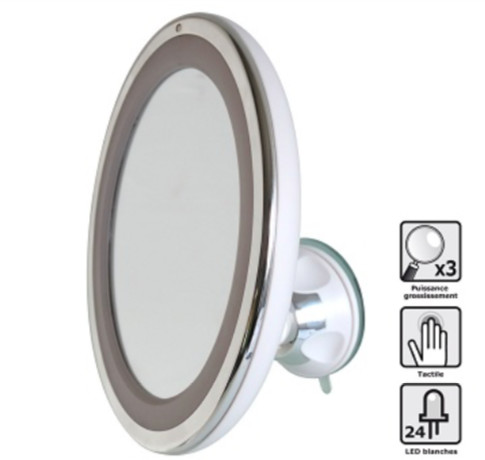 Hestec Miroir grossissant LED tactile (23464)