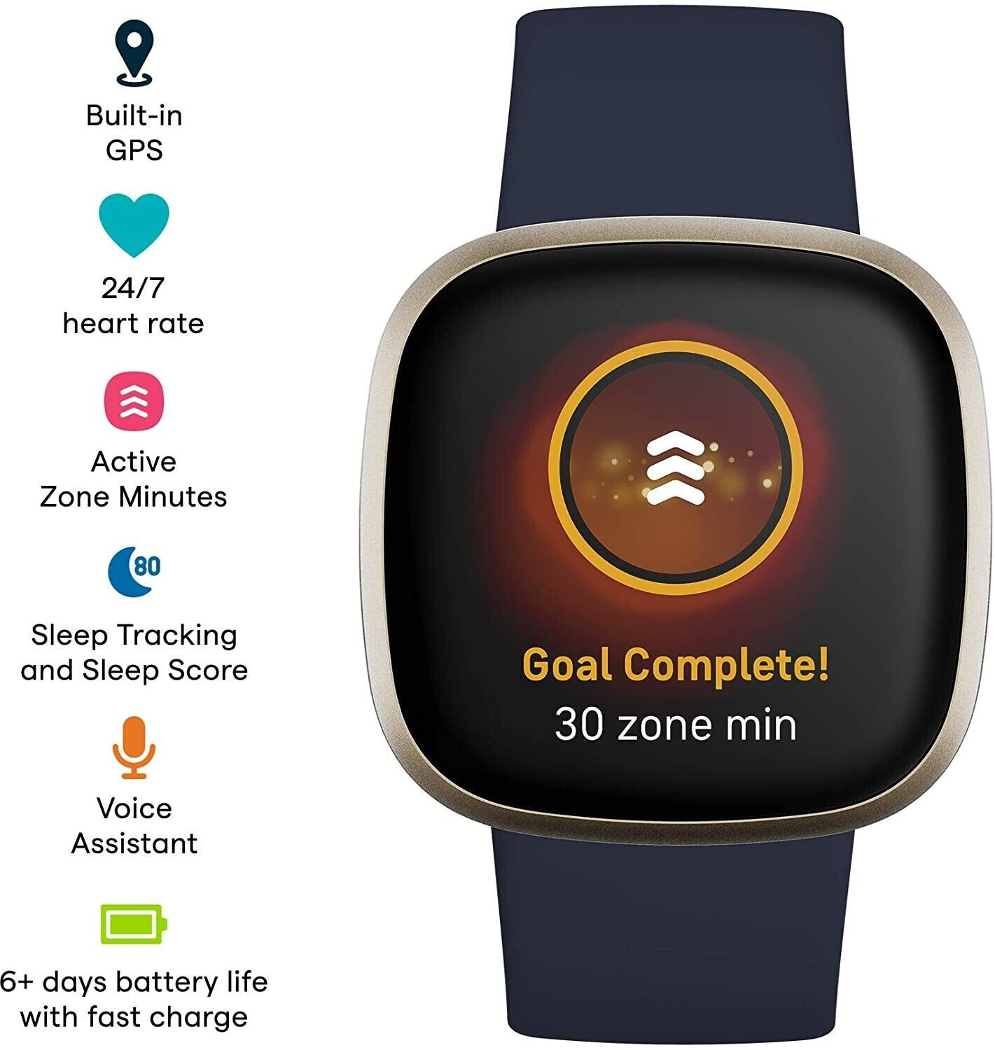 Fitbit Versa 3 - Smartwatch de salud y forma física con GPS