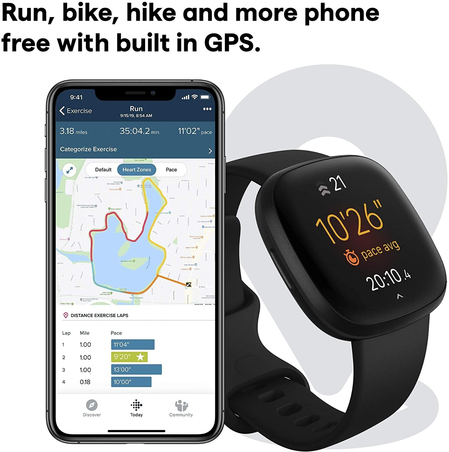 Versa gps fitbit on sale