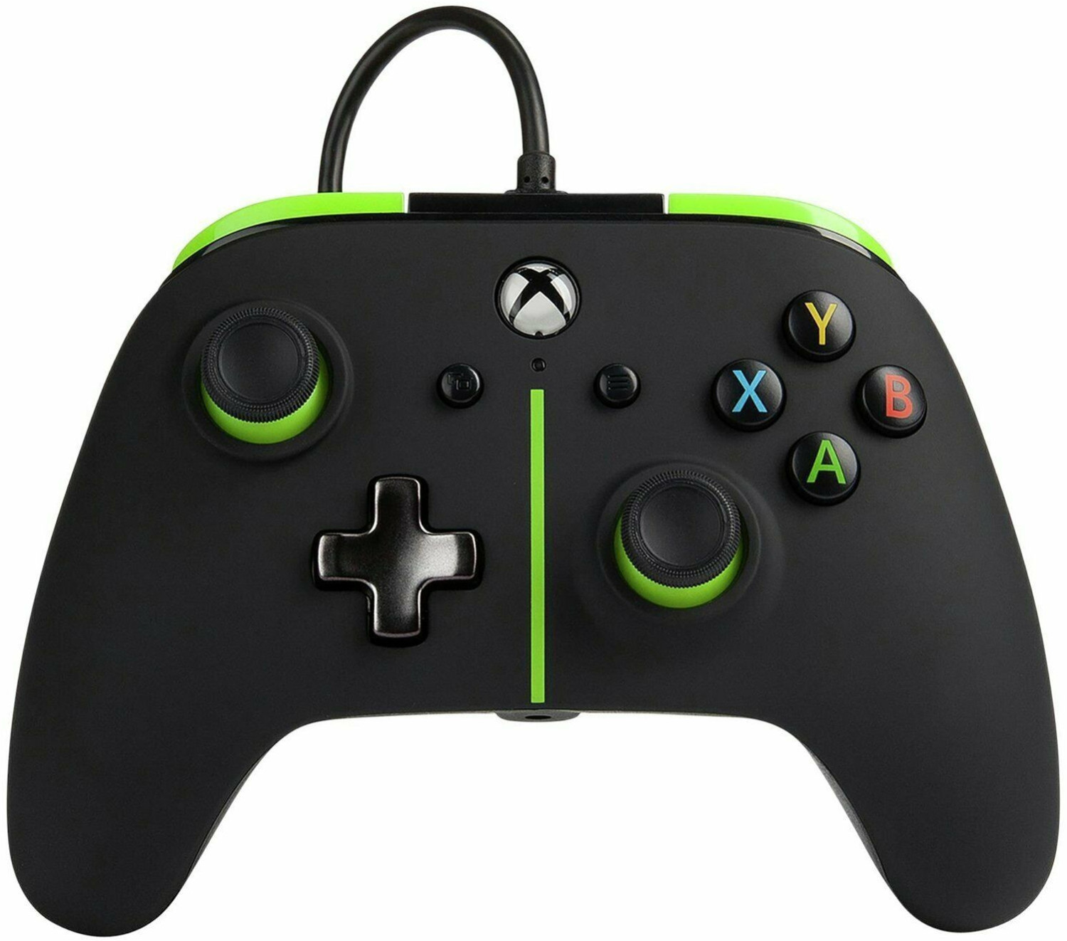 PowerA Xbox One Enhanced Wired Controller Green Stripe