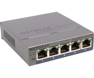 NEW NETGEAR ProSAFE GS105Ev2 5-Port Gigabit Web Managed Switch Plus 