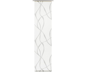 60 x 245 cm weiß-grau Gardinia Flächenvorhang Knäul 