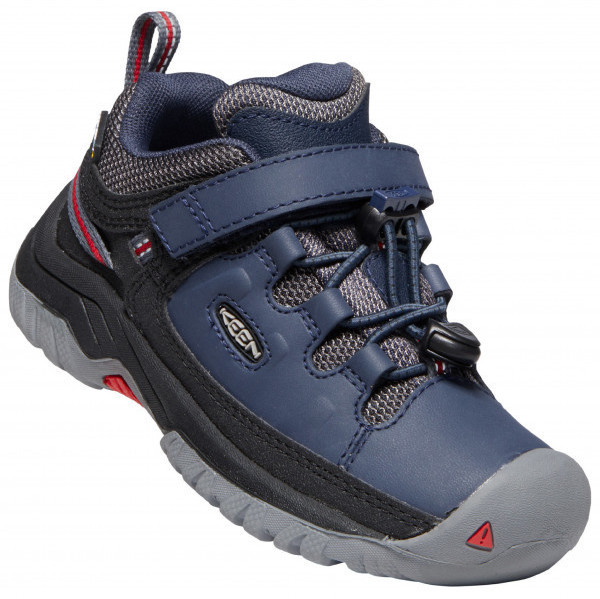 Keen Kids Hiking Boots Targhee Low WP black/blue/red/turquoise (1024012