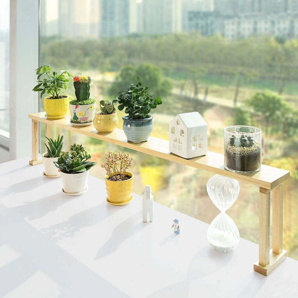 SoBuy SoBuy Wood Storage Shelf - Kitchen Spice Rack - Flower Stand - back view