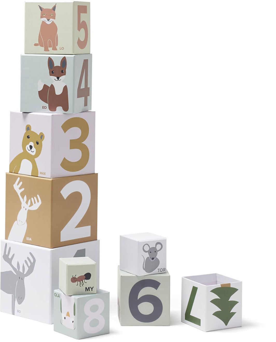 Kids Concept Cubes paper 1-10 EDVIN