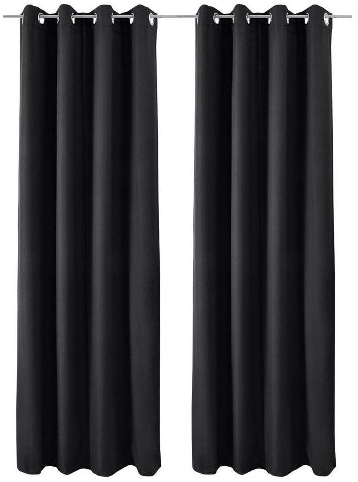 Beautissu Amelie Luna Thermo 140x245cm Eyelet Curtain (2 pcs.)