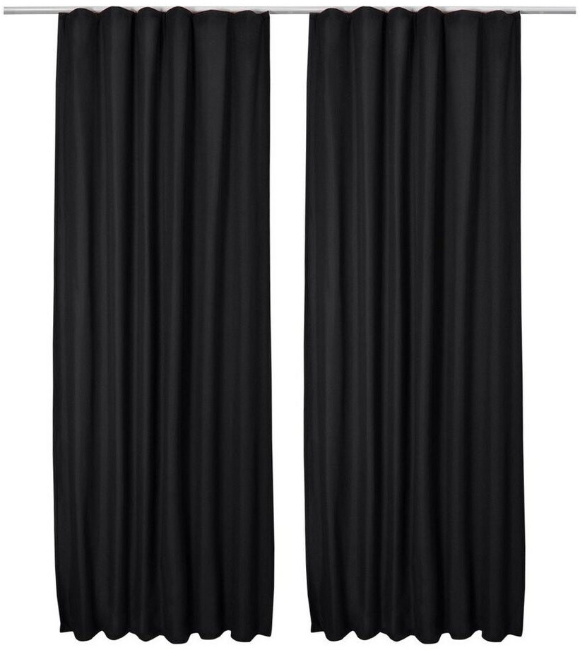 Beautissu Amelie Luna Thermo 140x245cm Gathering Tape Black