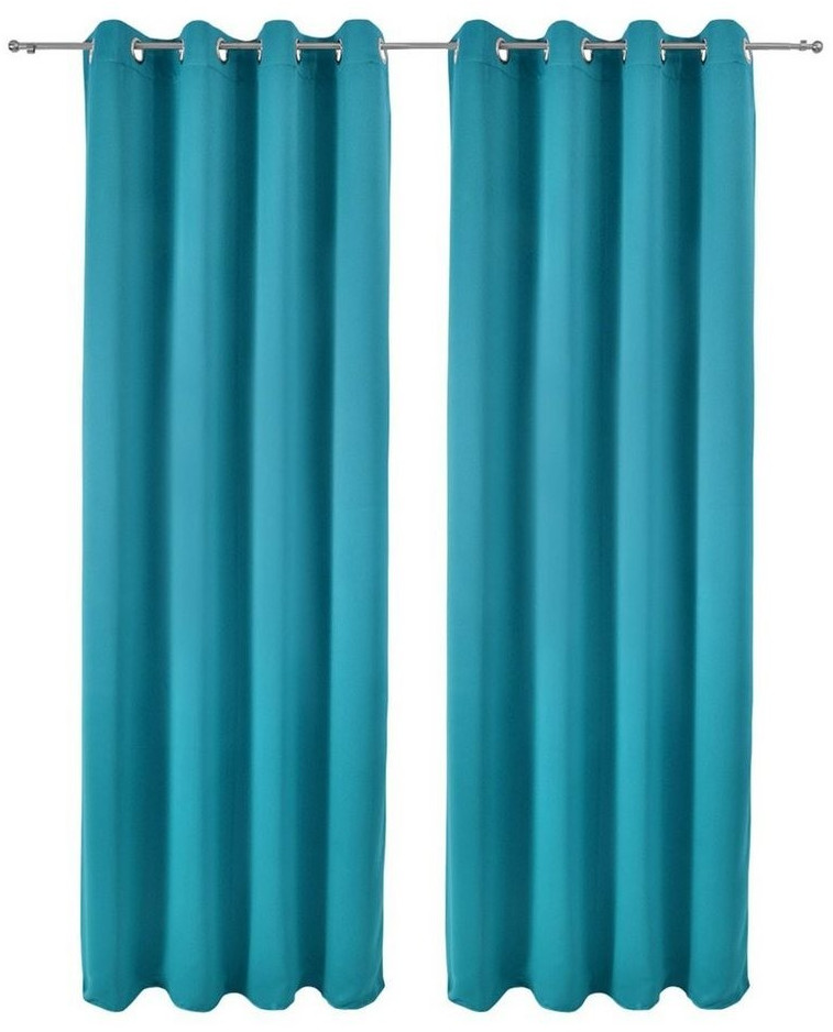 Beautissu Amelie Nora Blackout 140x245cm Turquoise