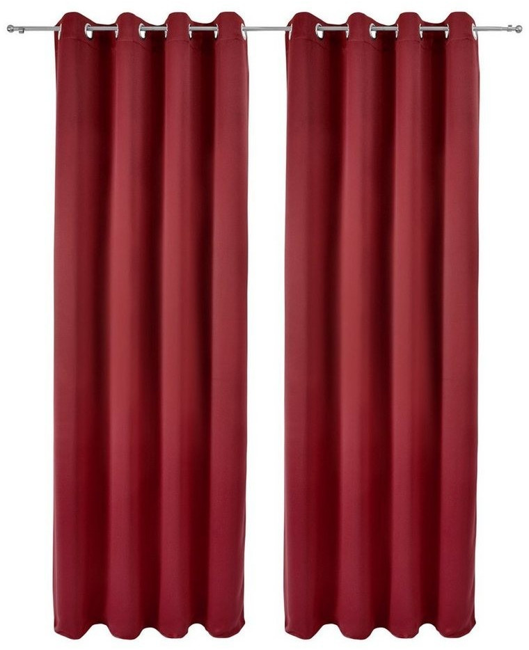 Beautissu Amelie Nora Blackout 140x245cm Red