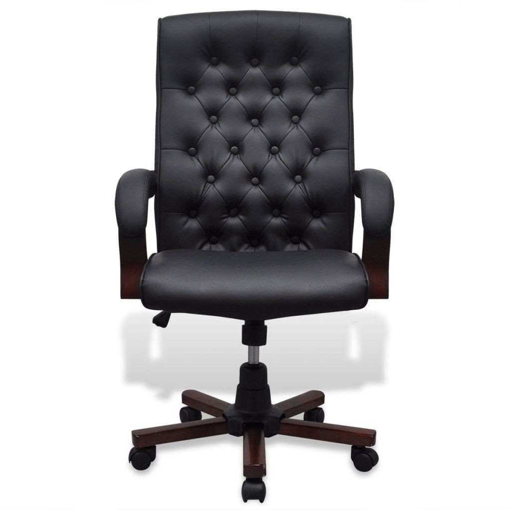 VidaXL Fauteuil de bureau chesterfield en cuir artificiel