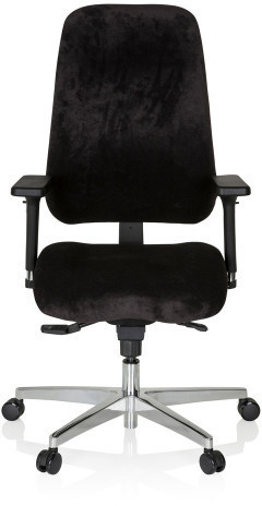 HJH Office Zenit comfort velours noir