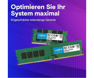 Crucial 16GB SODIMM DDR4-3200 CL22 (CT16G4SFRA32A) ab 104,90