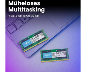 Crucial 16 Go SODIMM DDR4-3200 CL22 (CT16G4SFRA32A) en solde à