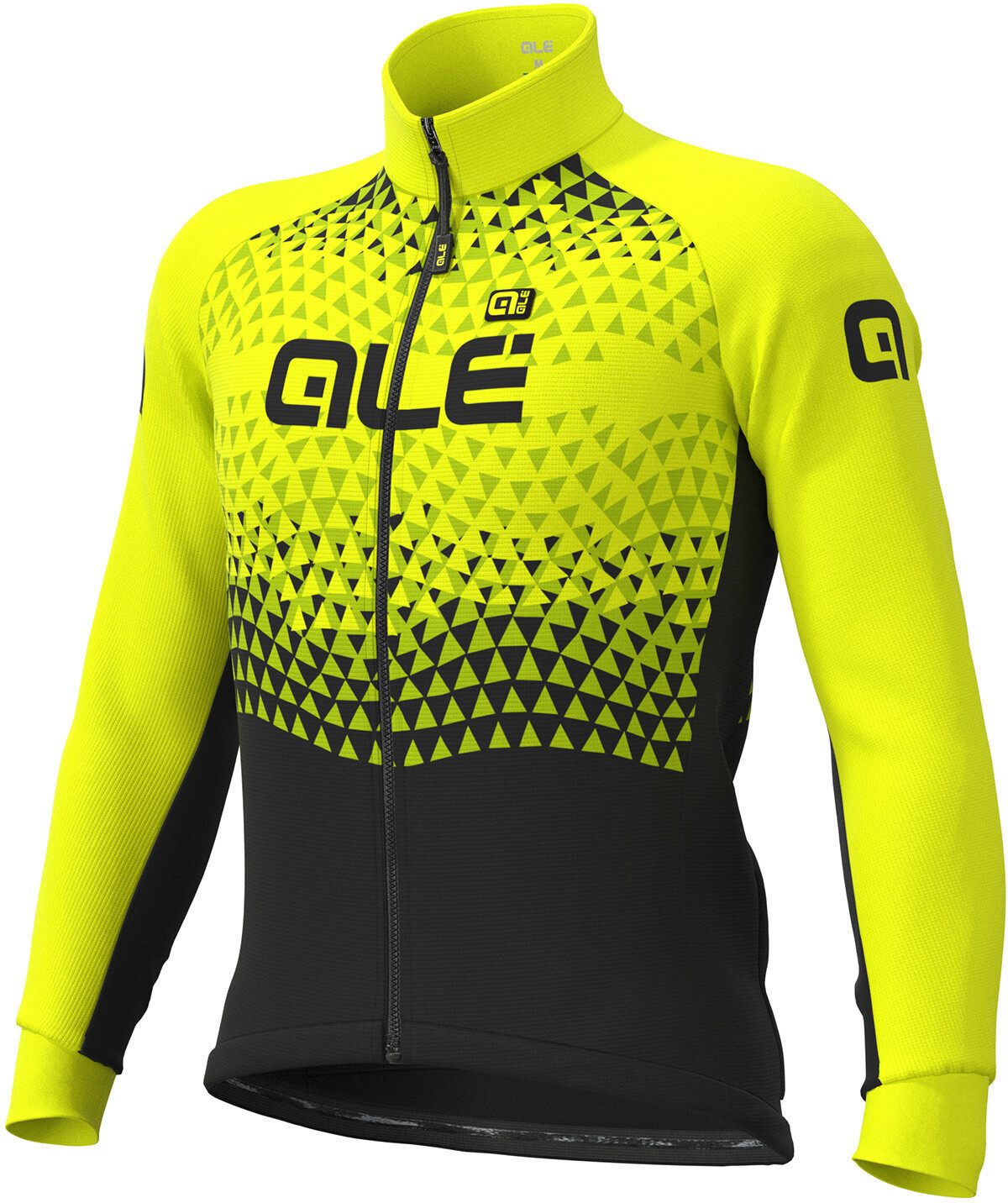 Alé Cycling Solid Summit DWR Jacket Men black-fluo yellow