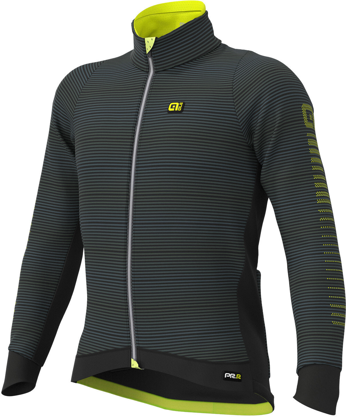 Alé Cycling Graphics PRR Thermo Road DWR Jacket Men black/fluo yellow