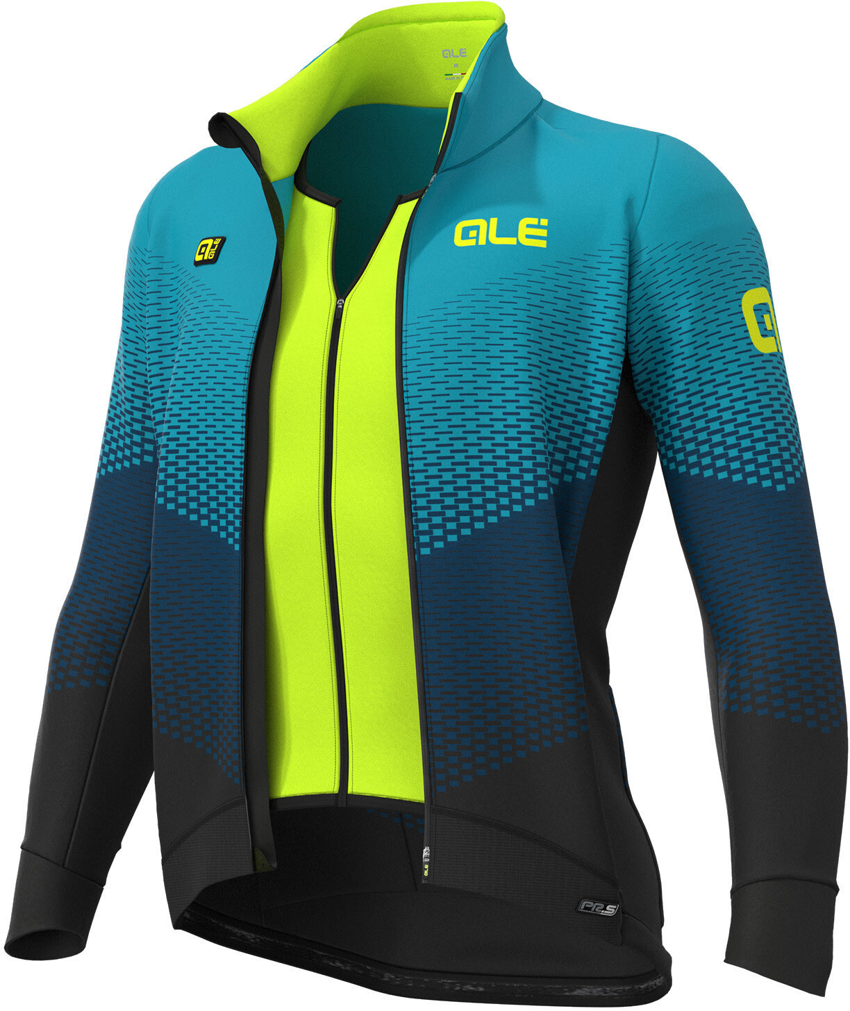 Alé Cycling PR-S Delta Combi DWR Stretch Jacket Men black/petrol/turquoise