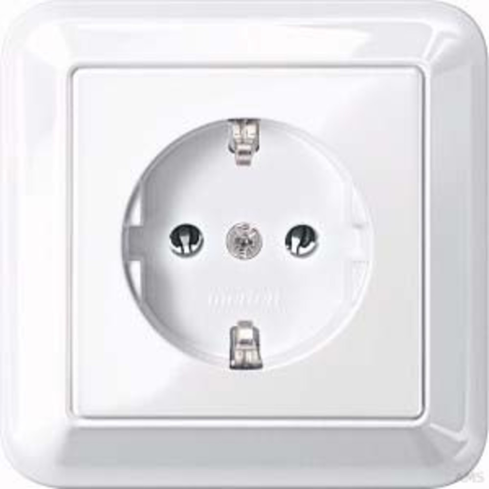 Merten, MEG2301-0325 Plug-in Safety Socket Terminals, System M, Gloss