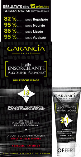 Garancia Huile ensorcelante aux super pouvoirs (25 ml) +  Anti-peau de croco (15 ml)