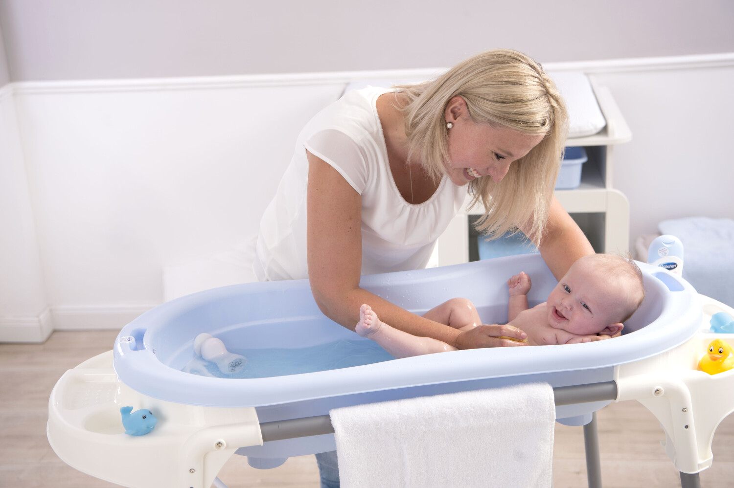 Rotho-Babydesign TopXtra Bathing station sky blue/white