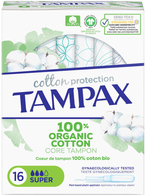 Tampax Cotton Protection super (16 uds.)
