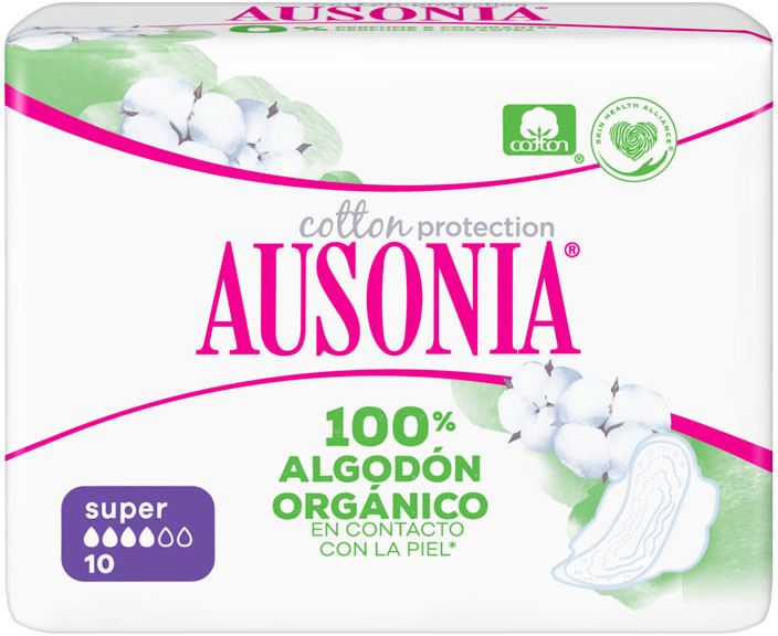 Ausonia Cotton Protection super with wings (x10)