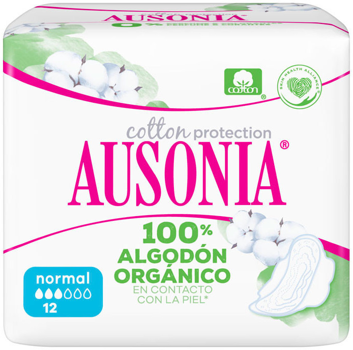 Ausonia Cotton Protection normal with wings (x12)