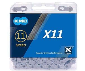 KMC X11 Grey Fahrrad-Kette 11-fach 114 Glieder mit Kettenschloss