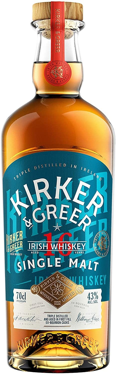 Kirker Greer 16 Year Old Single Malt Irish Whiskey 0,7l 43%
