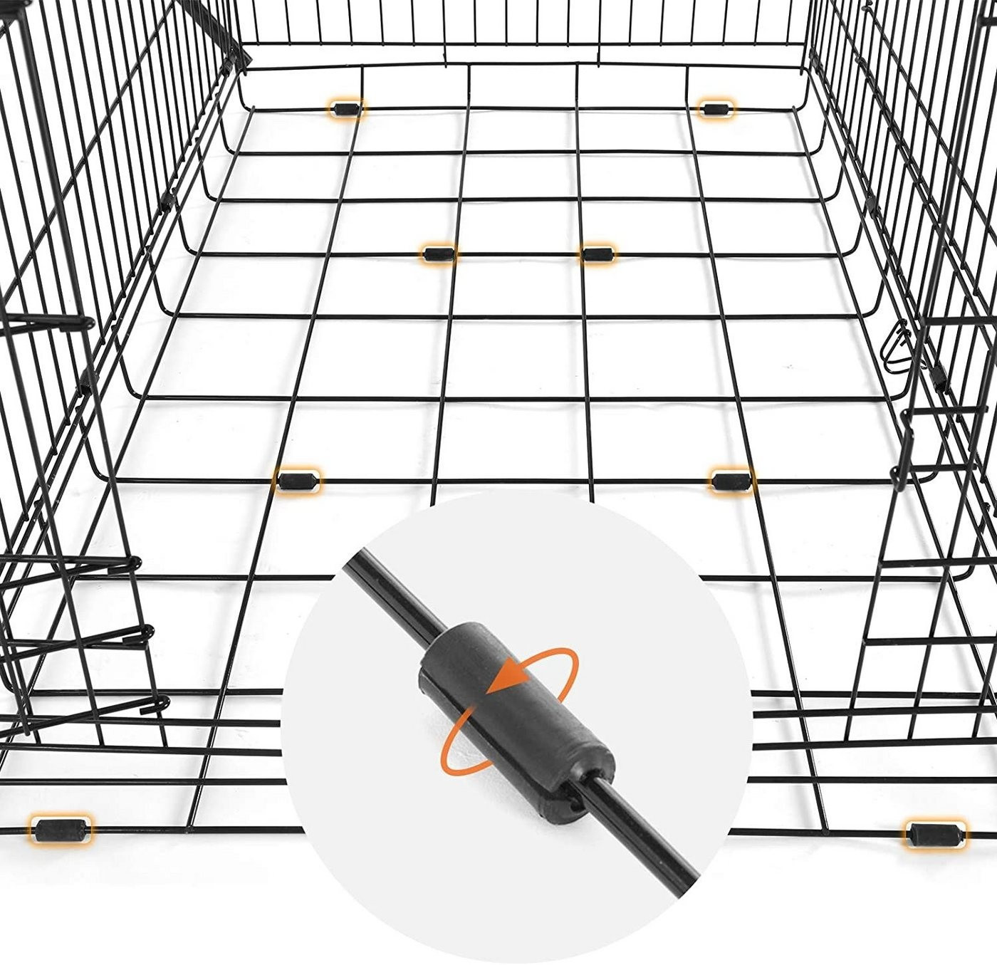 Feandrea Cage de transport Black Wire Dog Crate Feandrea Cage de transport Black Wire Dog Crate