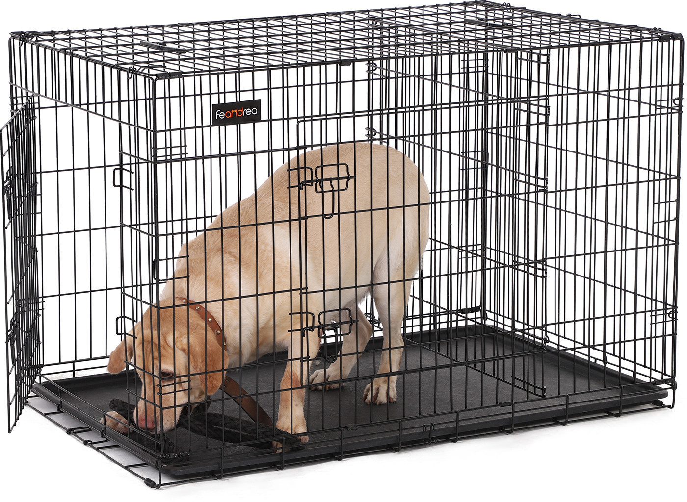 Feandrea Cage de transport Black Wire Large Dog Crate Feandrea Cage de transport Black Wire Large Dog Crate