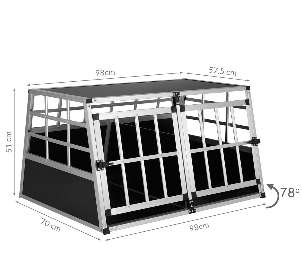 Cadoca Caisse de transport pour chien XL Cadoca Caisse de transport pour chien XL