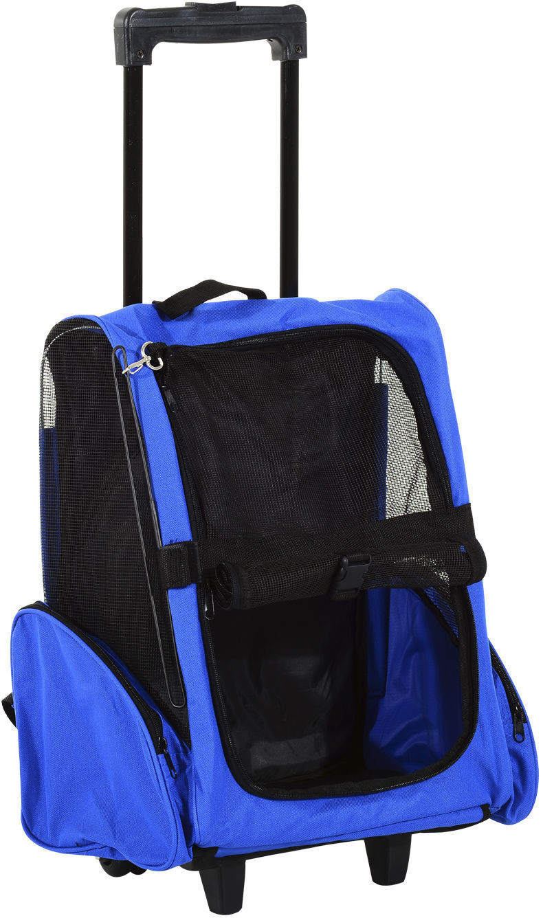 Pawhut Trolley pour chien 35x27x49cm Blue Pawhut Trolley pour chien 35x27x49cm Blue