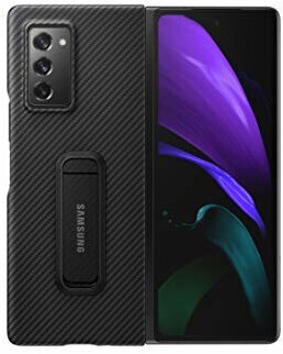 Photos - Case Samsung Aramid Standing Cover  Black (Galaxy Fold2 5G)