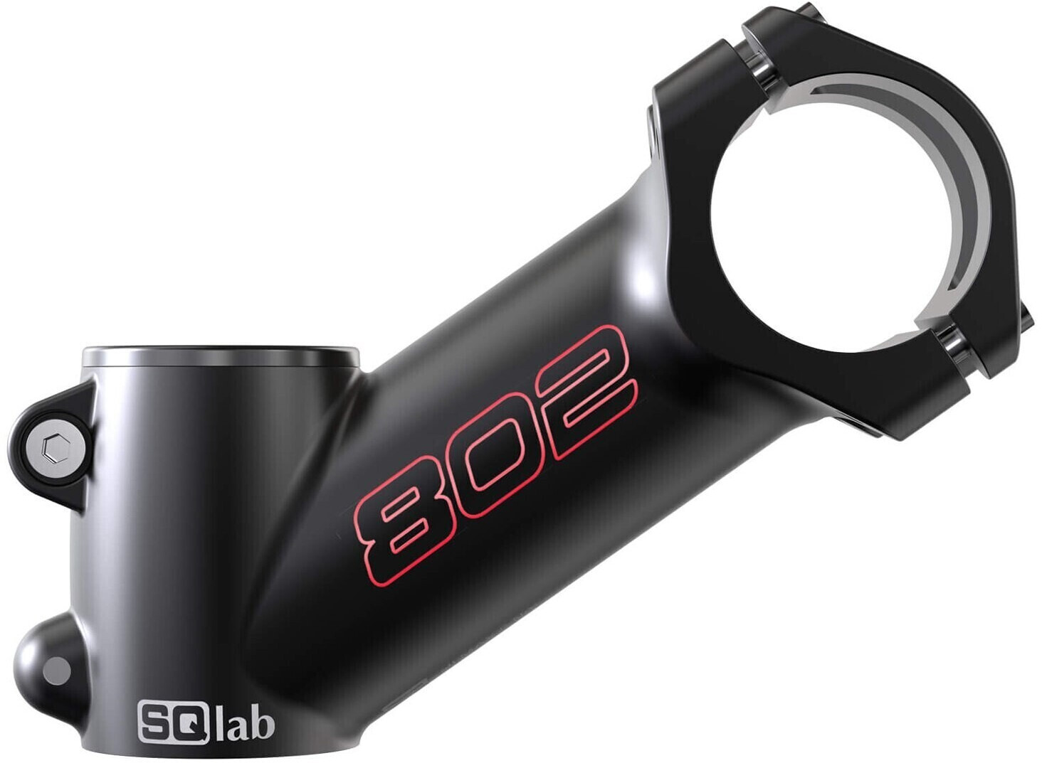 Attacco Manubrio SQlab 802 3.0 Ahead, 1/8, Nero, Da 70/90/110mm, +35°, Per Bici Universale