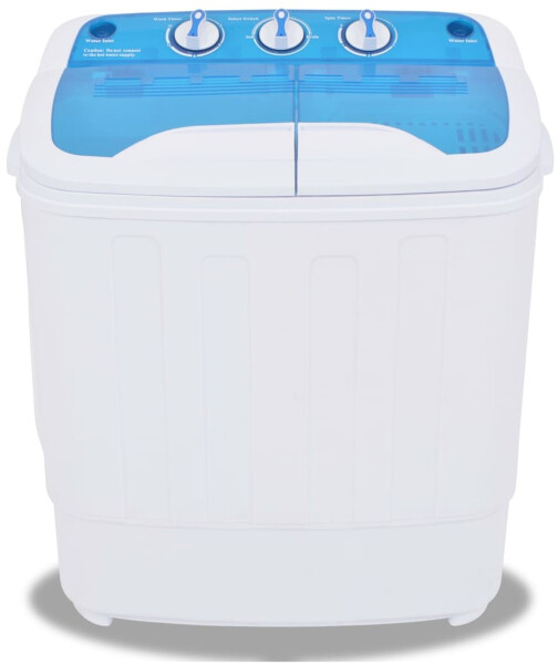 vidaXL Mini-Waschmaschine mit Schleuder und 2 Kammern 5,6 kg
