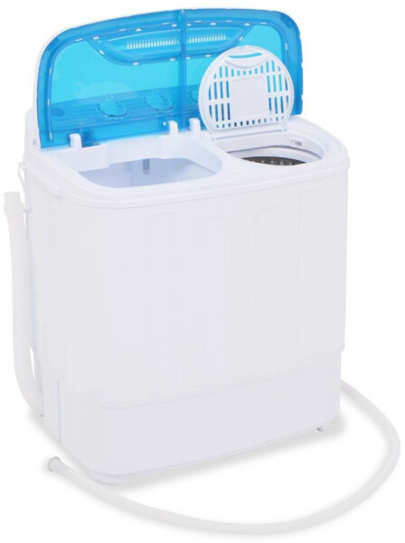 vidaXL Mini-Waschmaschine mit Schleuder und 2 Kammern 5,6 kg, Bild 2