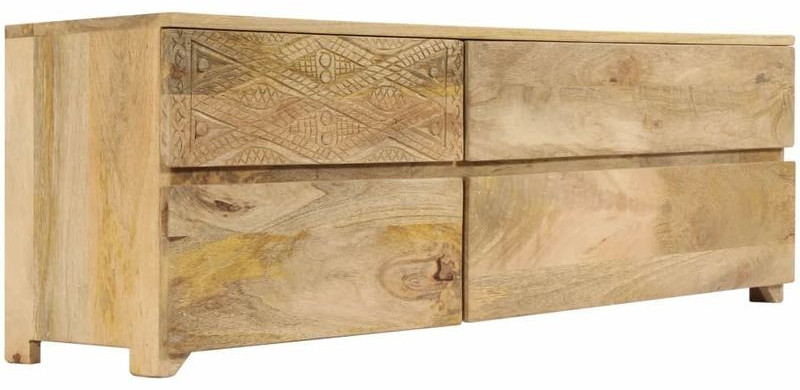 VidaXL Meuble TV bois de manguier massif 120 x 30 x 40 cm