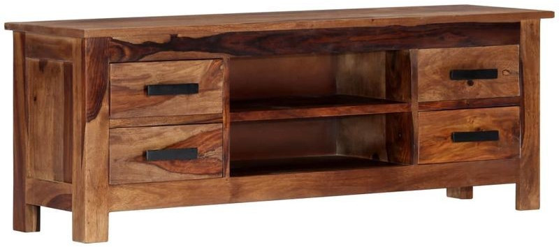 VidaXL Meuble TV bois de sesham solide 110 x 30 x 40 cm