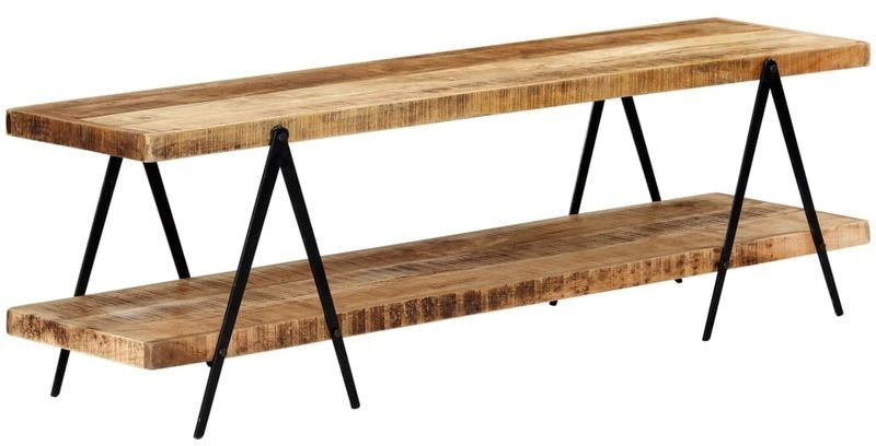 VidaXL Meuble TV bois solide de manguier 160 x 40 x 50 cm