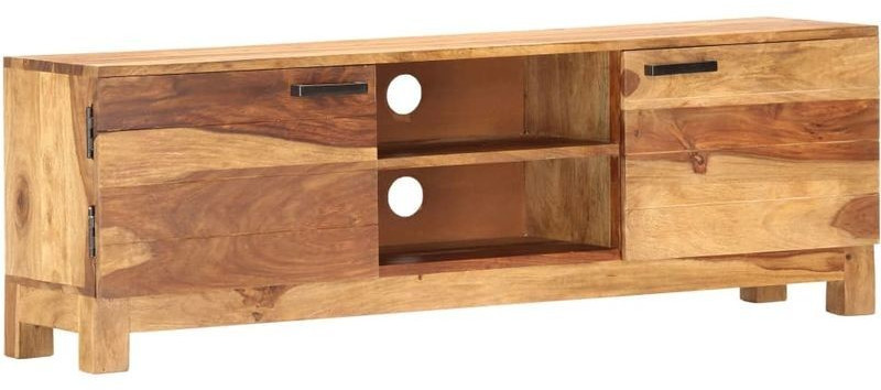 VidaXL Meuble TV bois solide 118 x 30 x 40 cm