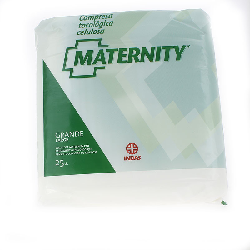 Indas Maternity Compresa Tocológica Algodón 20 unidades