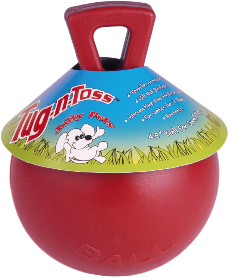 Jolly Pets Tug-n-Toss Jolly Ball 10cm Red