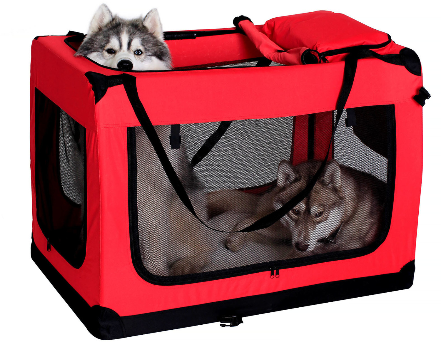 Dibea Caisse de transport pour chien XXXL rouge Dibea Caisse de transport pour chien XXXL rouge