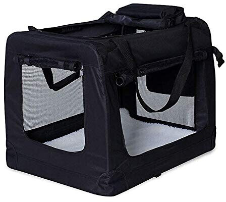 Dibea Caisse de transport pliable pour chien XL noir