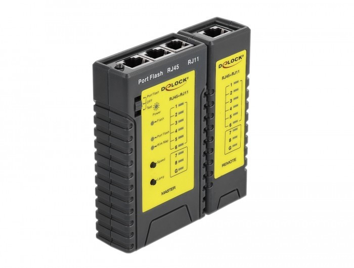 DeLock 86407 Cable Tester RJ45/RJ12+Portfinder