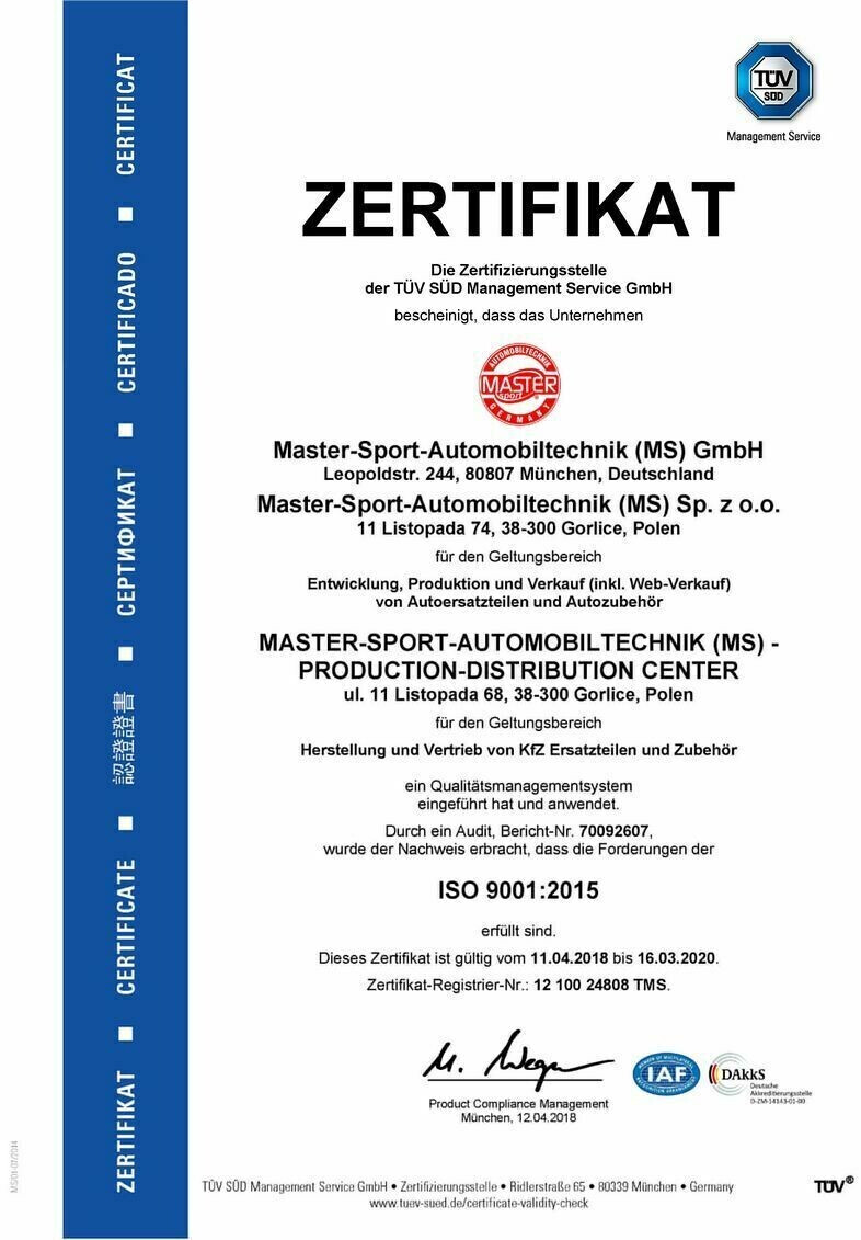 Mastersport 9009-OF-PCS-MS