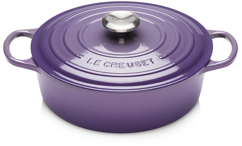 Le Creuset Roaster Signature Oval Cast Iron Ultra Violet 31cm
