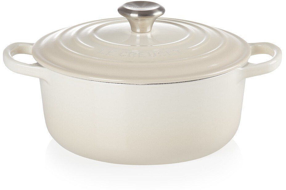 Le Creuset Roasting pan Signature round cast iron meringue 22cm