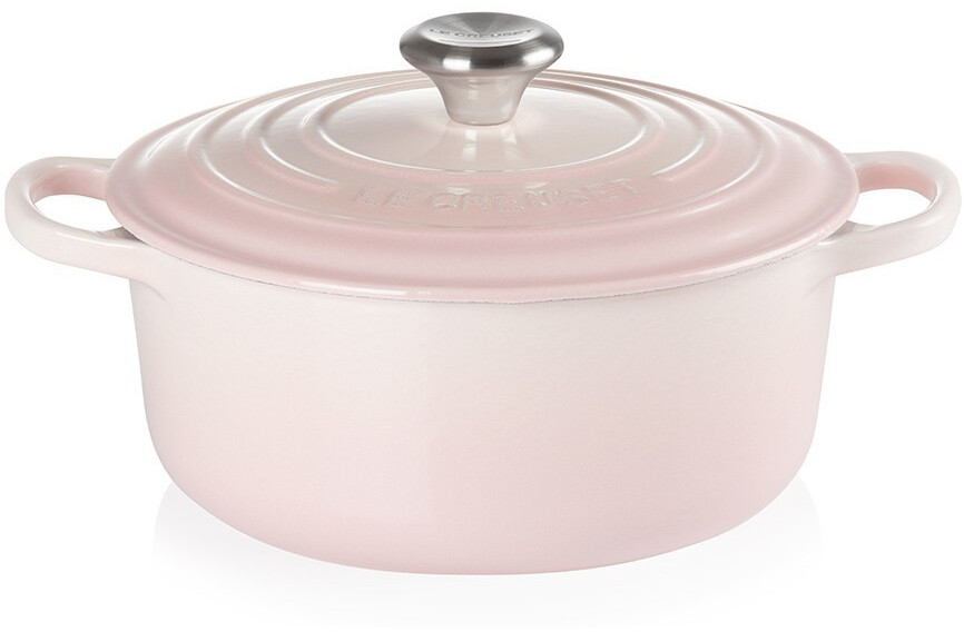 Le Creuset Roaster Signature Round Cast Iron Shell Pink 20cm
